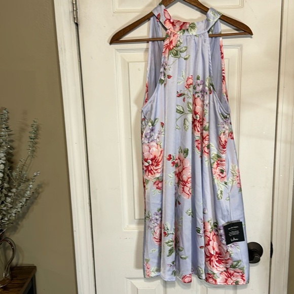 Lulus Dresses & Skirts - NWT Lulus Floral Halter Top Swing Dress Tie Back Lined Size Small